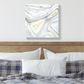 Gray Marbled Abstract Design Leinwanddruck (Insitu (Schlafzimmer))