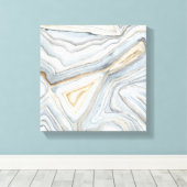 Gray Marbled Abstract Design Leinwanddruck (Insitu (Holzboden))