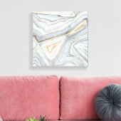 Gray Marbled Abstract Design Leinwanddruck (Insitu (Wohnzimmer))