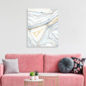 Gray Marbled Abstract Design Leinwanddruck (Insitu (Wohnzimmer))