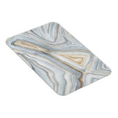 Gray Marbled Abstract Design Magnet (Rechte Seite)