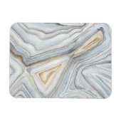 Gray Marbled Abstract Design Magnet (Horizontal)