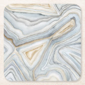 Gray Marbled Abstract Design Rechteckiger Pappuntersetzer (Vorderseite)