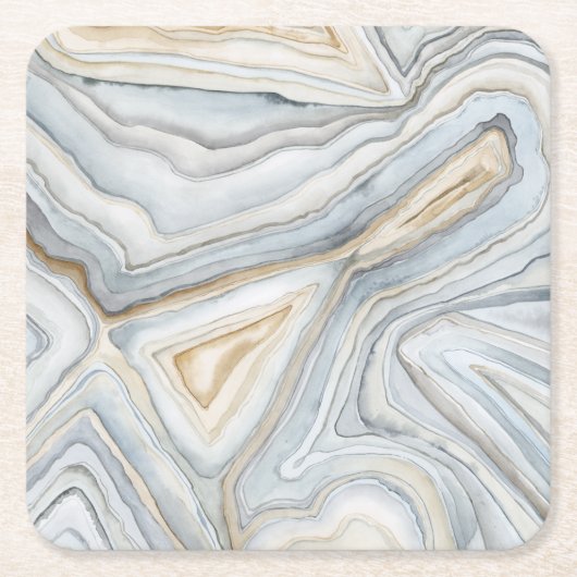Gray Marbled Abstract Design Rechteckiger Pappuntersetzer (Vorderseite)