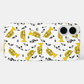 Gray Marching Baritone Musiknotens Case-Mate iPhone Hülle (Rückseite (Horizontal))