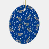 Gray Marching Baritone Musiknotens Keramik Ornament (Rechts)