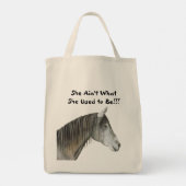 Gray Mare Tote Bag Tragetasche (Rückseite)