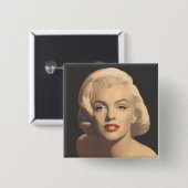 Gray Marilyn Button (Vorne & Hinten)