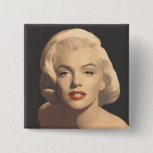 Gray Marilyn Button