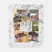 Gray Marmor Sie sind die One 7 Foto Collage Fleecedecke (Vorderseite)