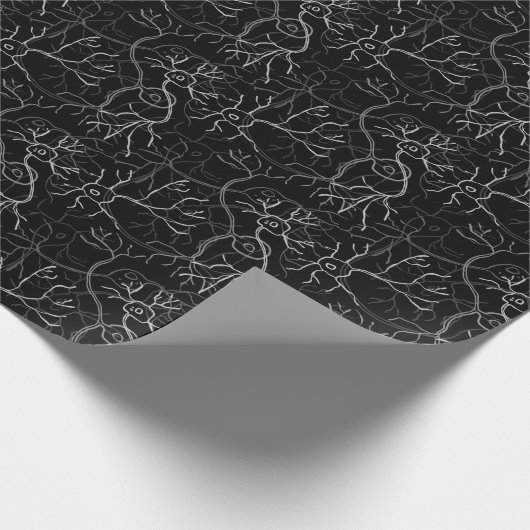 Gray Matter - Neuronen Geschenkpapier (Ecke)