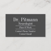 Gray Matter - Neuronen Visitenkarte (Rückseite)