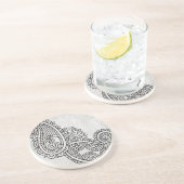 Gray Mehndi Motif Sandstone Untersetzer (Seite)