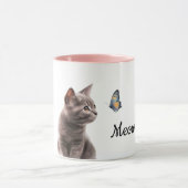 Gray Meow Cat Tasse (Zentrum)