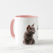 Gray Meow Cat Tasse (Vorderseite Links)