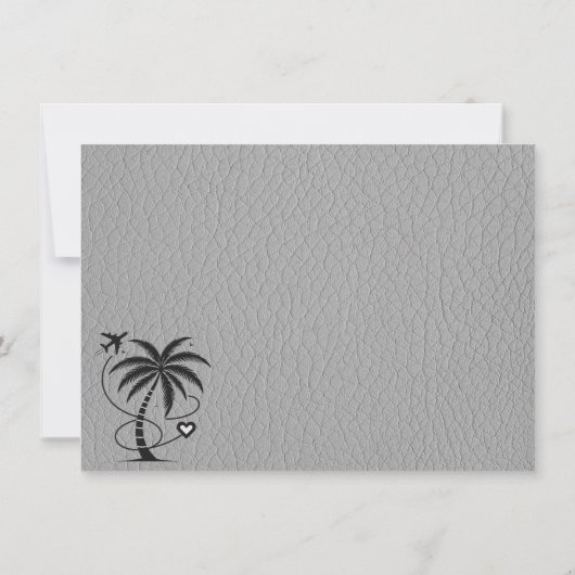 Gray Mexico Passport Dankeskarte (Rückseite)