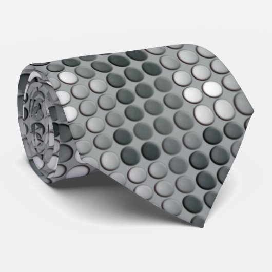 Gray Microdots Krawatte (Gerollt)