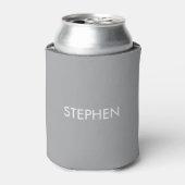 Gray minimalist custom name  dosenkühler (Kanne Vorderseite)