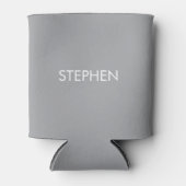 Gray minimalist custom name  dosenkühler (Vorderseite)