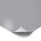 Gray minimalist custom name  poster (Ecke)