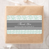 Gray Mint Damask Wedelmarken (Insitu)