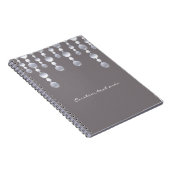 Gray Mirror Glam Glamour Chic Notebook Journal Notizblock (Rechte Seite)