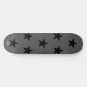 Gray mit Black Stars HAMbWG Skateboard (Horizontal)