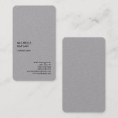 Gray Modern Beruflich exklusiv Visitenkarte (Vorne/Hinten)