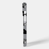 Gray Modern Bookish Bibliophile Book Pattern Case-Mate iPhone Hülle (Rückseite / Links)