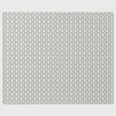 Gray Modern Elegante Weihnachtsbaumen Geschenk Geschenkpapier (Flach)
