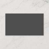 GRAY MONOCHROME STRIPE PATTERN CUSTOM TEXT COMPANY VISITENKARTE (Rückseite)