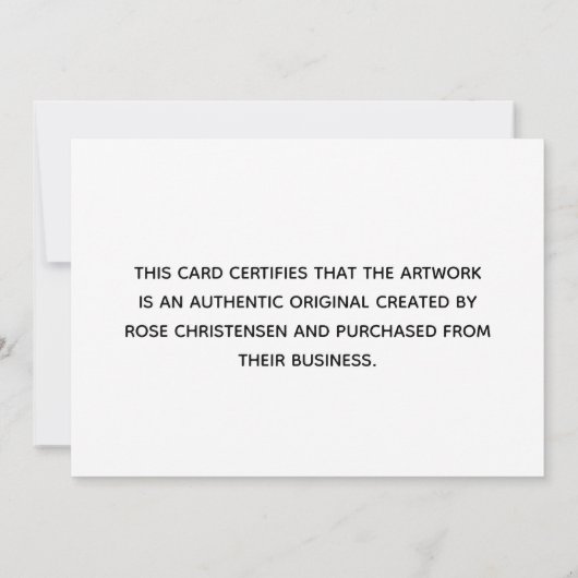 Gray Monogram Größere Echtheitsbescheinigung (Rückseite)