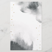 Gray Moon Baby Shower Bingo Game (Rückseite)