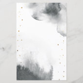 Gray Moon Baby Shower Word Scramble Game (Rückseite)