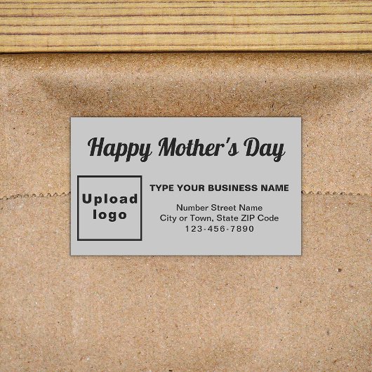 Gray Mother's Day Business Rectangle Sticker