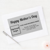 Gray Mother's Day Business Rectangle Sticker (Umschlag)