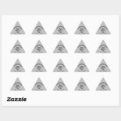 Gray Mother's Day Business Triangle Shape Sticker (Blatt)
