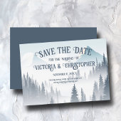 Gray Mountain Fog Forest Wilderness Winter Save The Date