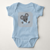 Gray Mouse Burst Baby Strampler (Vorderseite)