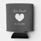 Gray Mr. und Mrs. can Kühler mit Eheringen Dosenkühler (Rückseite)