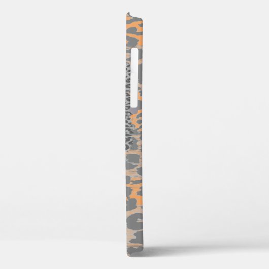 Gray Mustache und Leopard Print Case-Mate iPhone Hülle (Rückseite / Links)