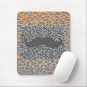 Gray Mustache und Leopard Print Mousepad (Mit Mouse)
