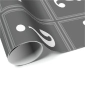 Gray Mystery Geschenkpapier (Rolleneckpunkt)