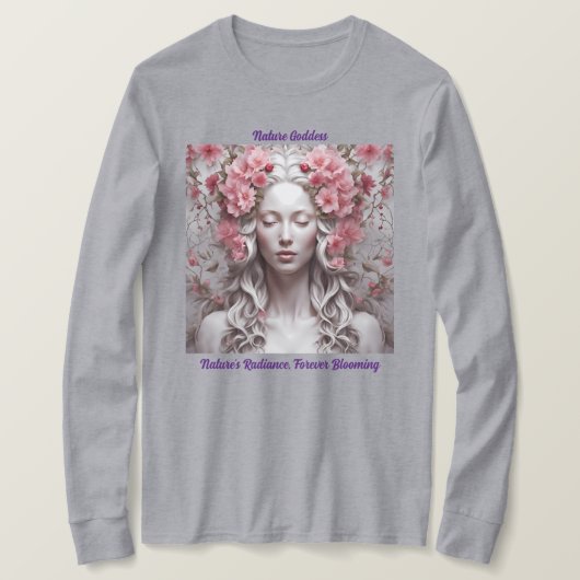 Gray Nature Goddess T - Shirt (Design vorne)