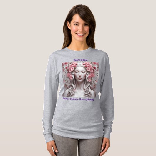 Gray Nature Goddess T - Shirt (Vorne ganz)