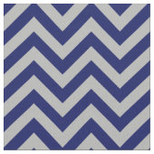 Gray Navy Blue LG Zickzack ZigZag Muster 12I Stoff (Nahaufnahme)