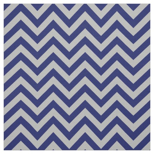 Gray Navy Blue LG Zickzack ZigZag Muster 12I Stoff (Muster)