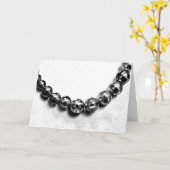 Gray Necklace Karte (Gelbe Blume)