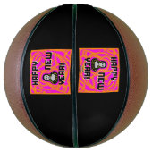 Gray New Year wünscht Basketball (Vertikal)