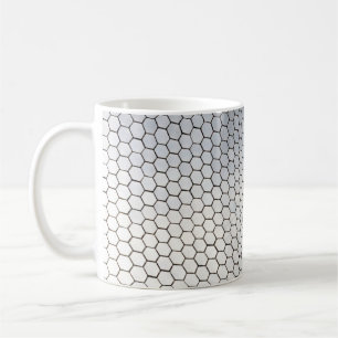 Gray octagonal art kaffeetasse